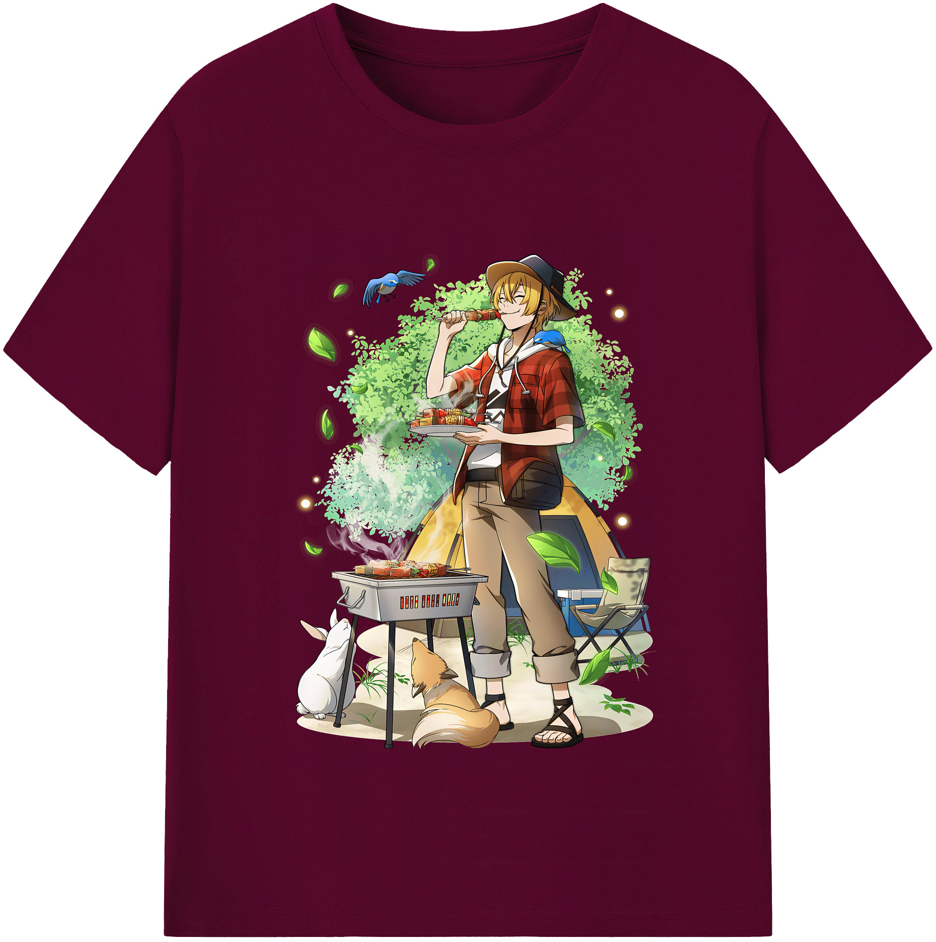 （画像用） 文豪ストレイドッグス Bungo Stray Dogs レディースカジュアルプリントTシャツ（綿100％）